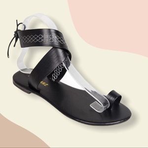 Morbarrz Toe Ring Black Gladiator Beach Sandals